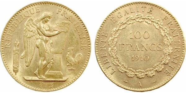 100 Франк Перша Французька республіка  (1792-1804) Золото 