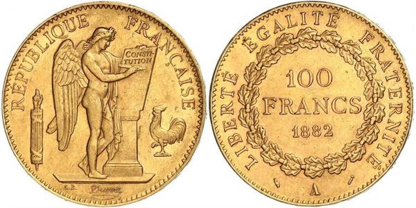 100 Франк Перша Французька республіка  (1792-1804) Золото 