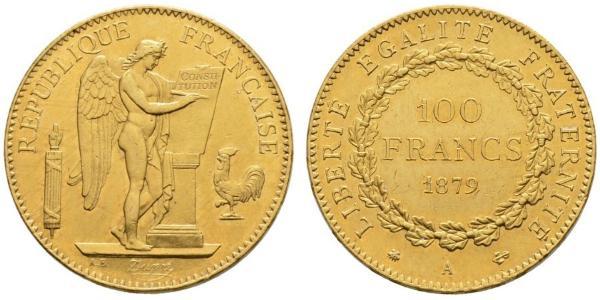 100 Франк Перша Французька республіка  (1792-1804) Золото 