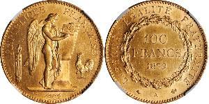 100 Франк Третья французская республика (1870-1940)  Золото 