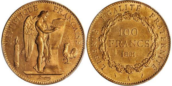 100 Франк Третья французская республика (1870-1940)  Золото 