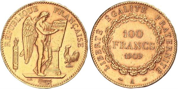 100 Франк Третья французская республика (1870-1940)  Золото 
