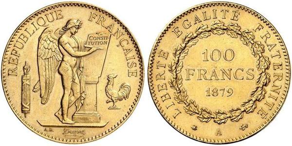100 Франк Третья французская республика (1870-1940)  Золото 