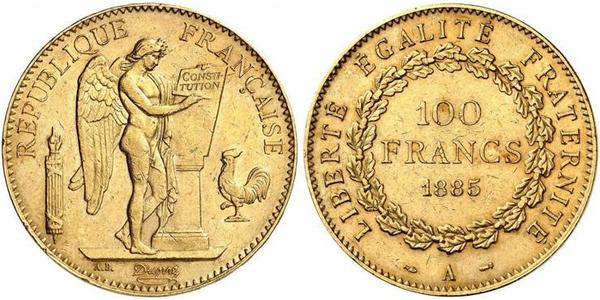 100 Франк Третья французская республика (1870-1940)  Золото 