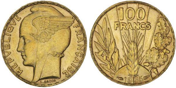 100 Франк Третья французская республика (1870-1940)  Золото 