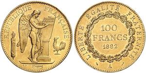 100 Франк Третя французька республіка (1870-1940)  Золото 