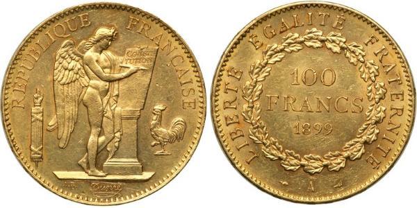 100 Франк Третя французька республіка (1870-1940)  Золото 