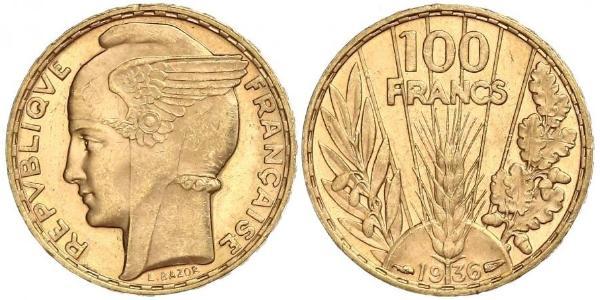 100 Франк Третя французька республіка (1870-1940)  Золото 
