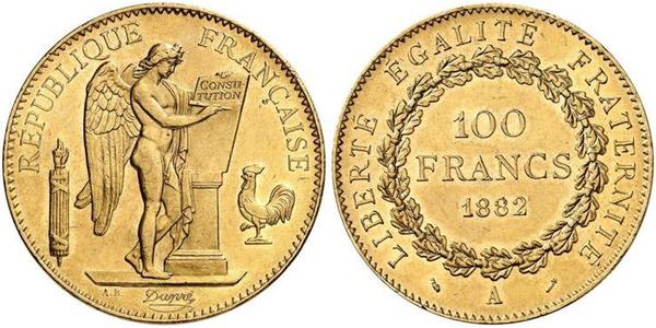100 Франк Третя французька республіка (1870-1940)  Золото 