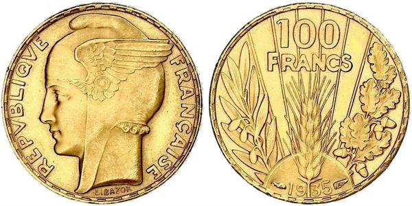 100 Франк Третя французька республіка (1870-1940)  Золото 