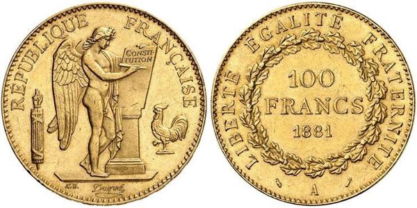 100 Франк Третя французька республіка (1870-1940)  Золото 