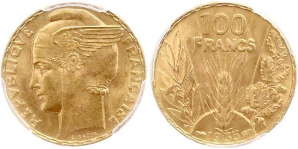 100 Франк Третя французька республіка (1870-1940)  Золото 