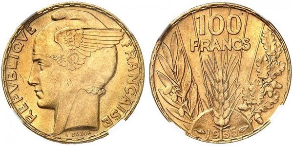 100 Франк Третя французька республіка (1870-1940)  Золото 