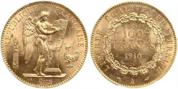 100 Франк Третя французька республіка (1870-1940)  Золото 