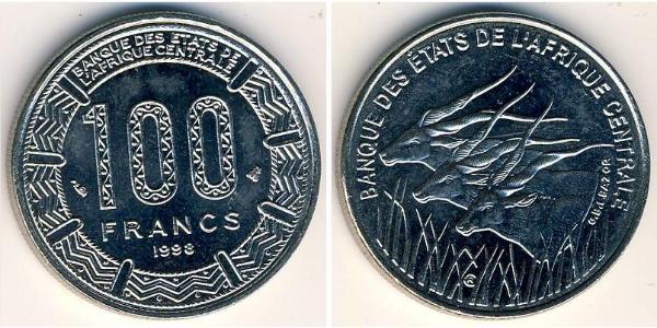100 Франк Центральноафриканская Республика Никель 
