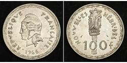 100 Франк Пятая французская республика (1958 - ) Серебро 