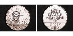 100 Франк Пятая французская республика (1958 - ) Серебро 