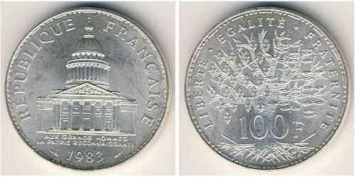 100 Франк Пятая французская республика (1958 - ) Серебро 
