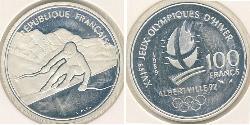 100 Франк French Fifth Republic (1958 - ) Срібло 