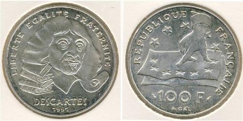 100 Франк French Fifth Republic (1958 - ) Срібло 