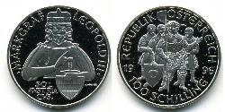 100 Шиллинг Австрийская Республика(1955 - ) Серебро 