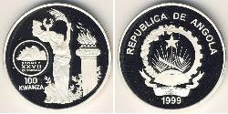 100 кванза Ангола,Республика Срібло 