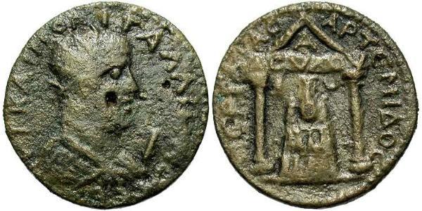 10 Assarion Римська імперія (27BC-395) Бронза Галліен (218-268)