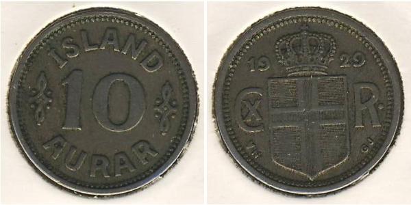 10 Aurar Island Kupfer/Nickel 
