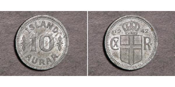 10 Aurar Iceland 銅/镍 