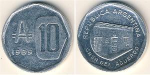 10 Austral Argentine Republic (1861 - ) Aluminium 