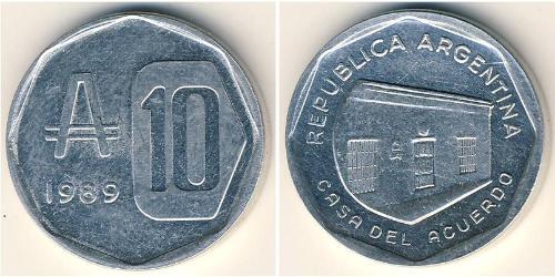 10 Austral Argentine Republic (1861 - ) Aluminium 