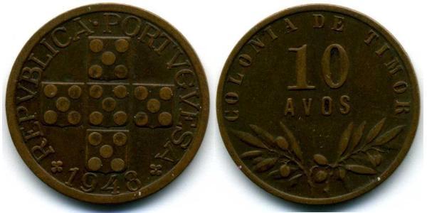 10 Avo Timor-Leste (1702 - 1975) / Portugal Bronze 
