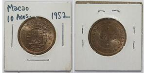 10 Avo Macao (1862 - 1999) / Portugal Nickel/Laiton 
