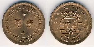 10 Avo Macao (1862 - 1999) / Portugal Níquel/Latón 