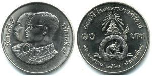 10 Baht Thailandia Rame/Nichel 