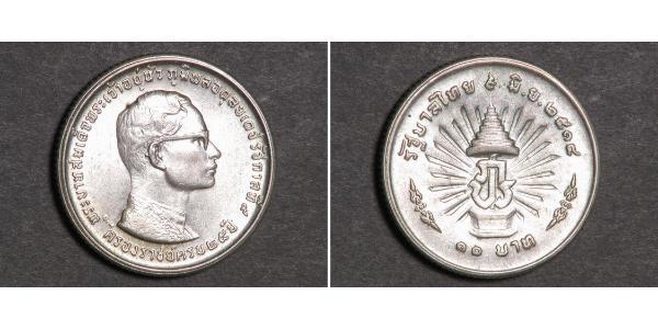 10 Baht Thailand Silver 