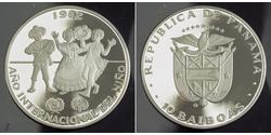 10 Balboa Panamá Plata 