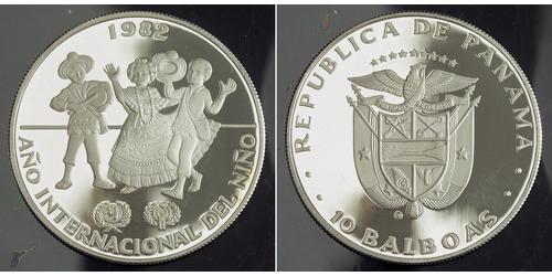 10 Balboa Panama Silber 