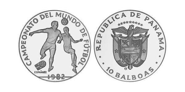 10 Balboa Panama Silber 