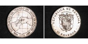 10 Balboa Republic of Panama Silver 