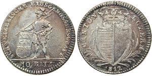10 Batz Svizzera Argento 
