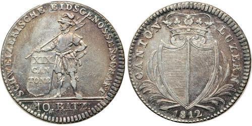 10 Batz Svizzera Argento 
