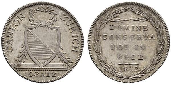 10 Batz Schweiz Silber 