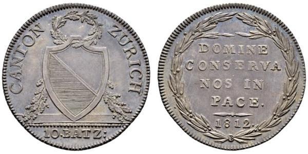 10 Batz Schweiz Silber 