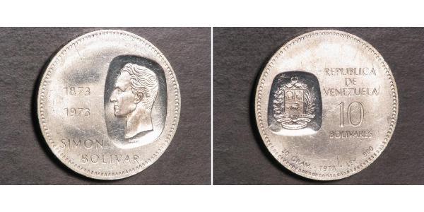 10 Bolivar Venezuela Argento 