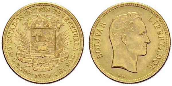 10 Bolivar Venezuela Gold Simon Bolivar (1783 - 1830)