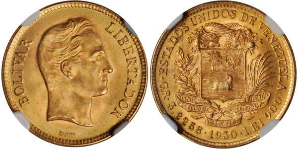 10 Bolivar Venezuela Gold Simon Bolivar (1783 - 1830)