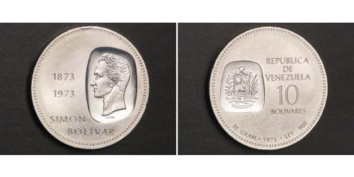 10 Bolivar Venezuela Plata 