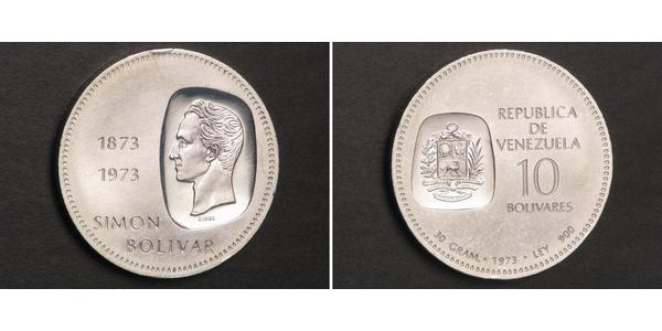 10 Bolivar Venezuela Plata 