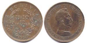 10 Boliviano Многонациональное Государство Боливия (1825 - )  